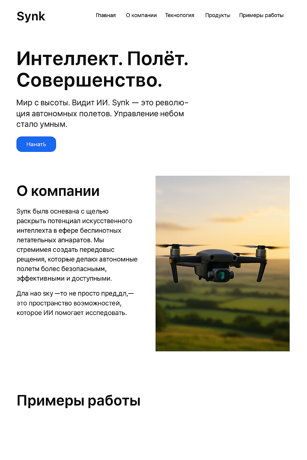 Интерфейс Synk